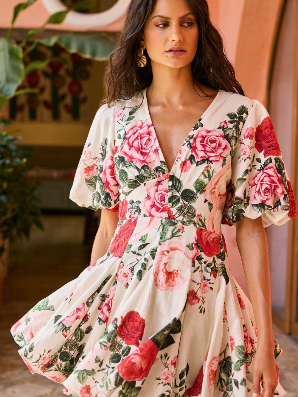 HEMANT & NANDITA Naaz Skater Dress